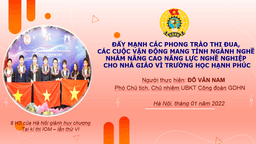 Chuyên đề “Triển khai các cuộc vận động, các phong trào thi đua mang tính ngành nghề nhằm nâng cao năng lực nghề nghiệp cho nhà giáo vì trường học hạnh phúc”