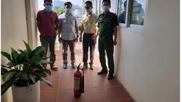 Trường THCS Mạc Đĩnh Chi kiểm tra định kì công tác phòng cháy chữa cháy, cứu nạn, cứu hộ năm học 2021 – 2022