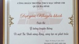 Công đoàn trường THCS Mạc Đĩnh Chi với cuộc thi “Ý tưởng truyền thông Vì một Ba Đình năng động, sáng tạo và phát triển”