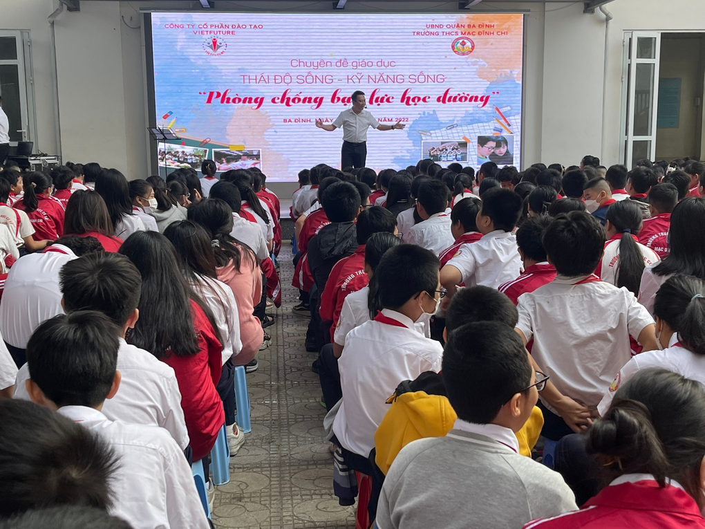 Sinh hoạt dưới cờ - Chủ đề: Phòng chống bạo lực học đường