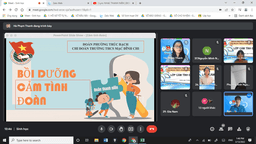 Đoàn trường THCS Mạc Đĩnh Chi tổ chức lớp bồi dưỡng cảm tình đoàn  năm học 2021-2022