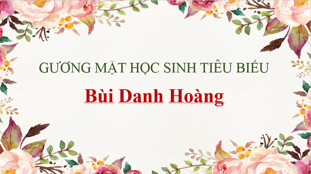 Gương mặt học sinh tiêu biểu năm học 2022 – 2023  Bùi Danh Hoàng và “bộ sưu tập” giải thưởng