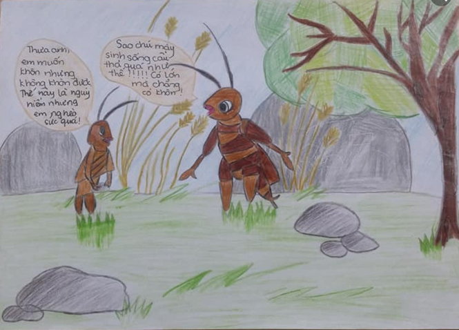 Kể chuyện bằng thơ. Dế Mèn và bài học đường đời đầu tiên