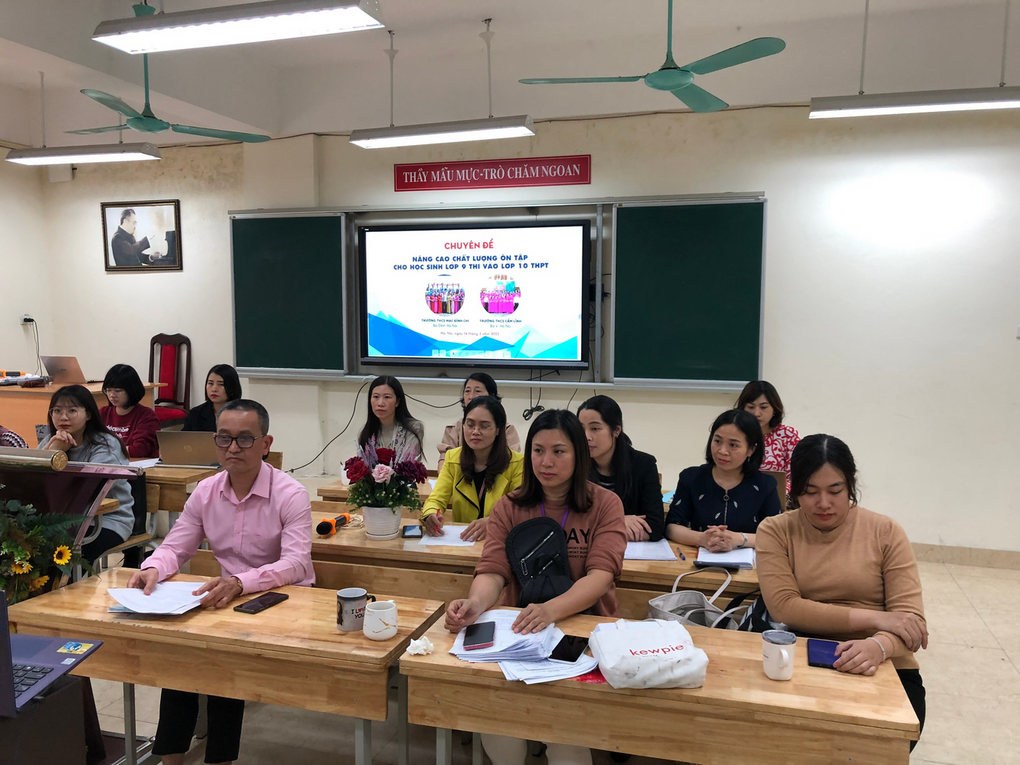 Giao lưu chuyên môn giữa THCS Mạc Đĩnh Chi – Ba Đình và THCS Cẩm Lĩnh – Ba Vì