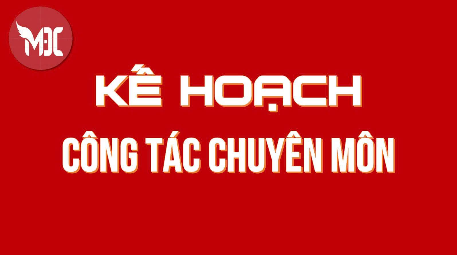 Kế hoạch quản lý công tác chuyên môn năm học 2025-2026