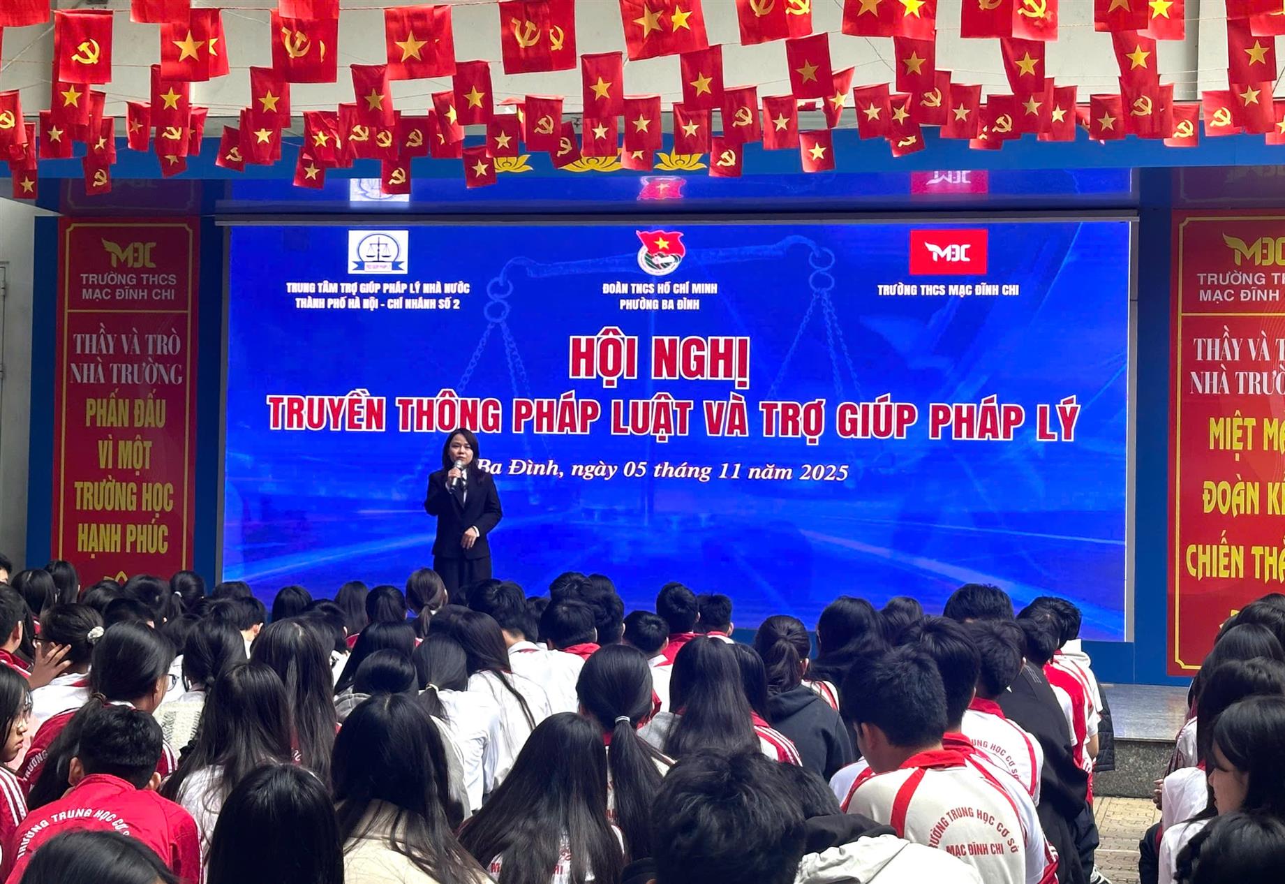 Hội nghị Truyền thông Pháp luật và Trợ giúp pháp lý cho học sinh trường THCS Mạc Đĩnh Chi