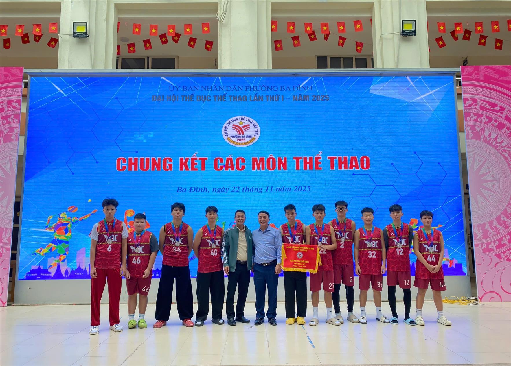 Tinh thần thể thao của trường THCS Mạc Đĩnh Chi tại Đại hội Thể dục Thể thao phường Ba Đình năm 2025