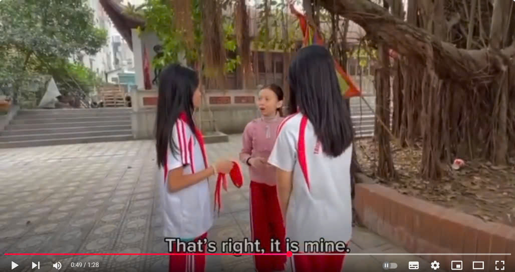 Tác phẩm "Chiếc khăn quàng đỏ" của học sinh lớp 6A5, đạt giải cuộc thi "Học sinh Ba Đình Lễ Nghĩa"