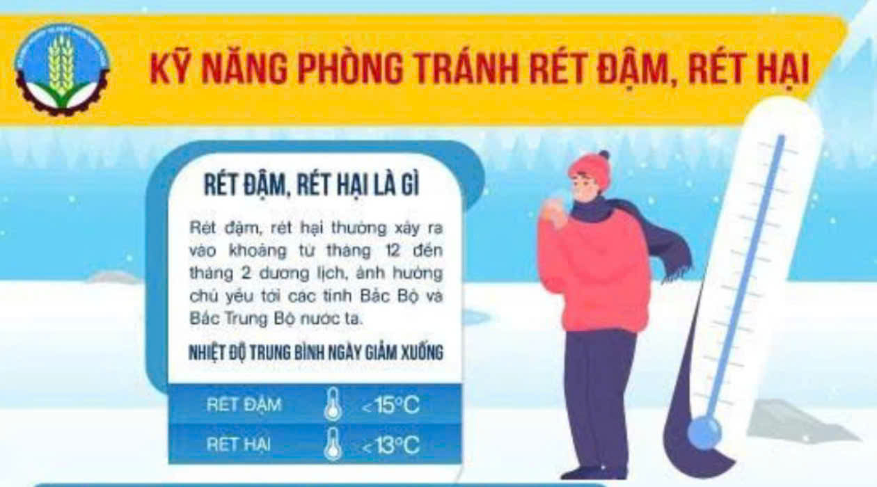 Hướng dẫn kỹ năng ứng phó với rét đậm, rét hại