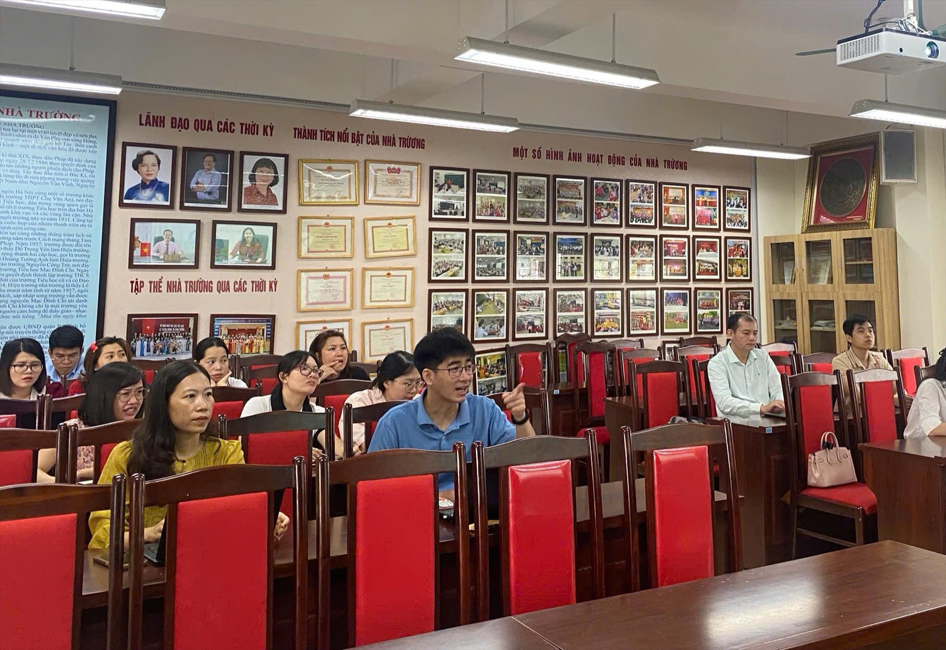 Buổi tập huấn phần mềm Kỹ năng sống tại trường THCS Mạc Đĩnh Chi